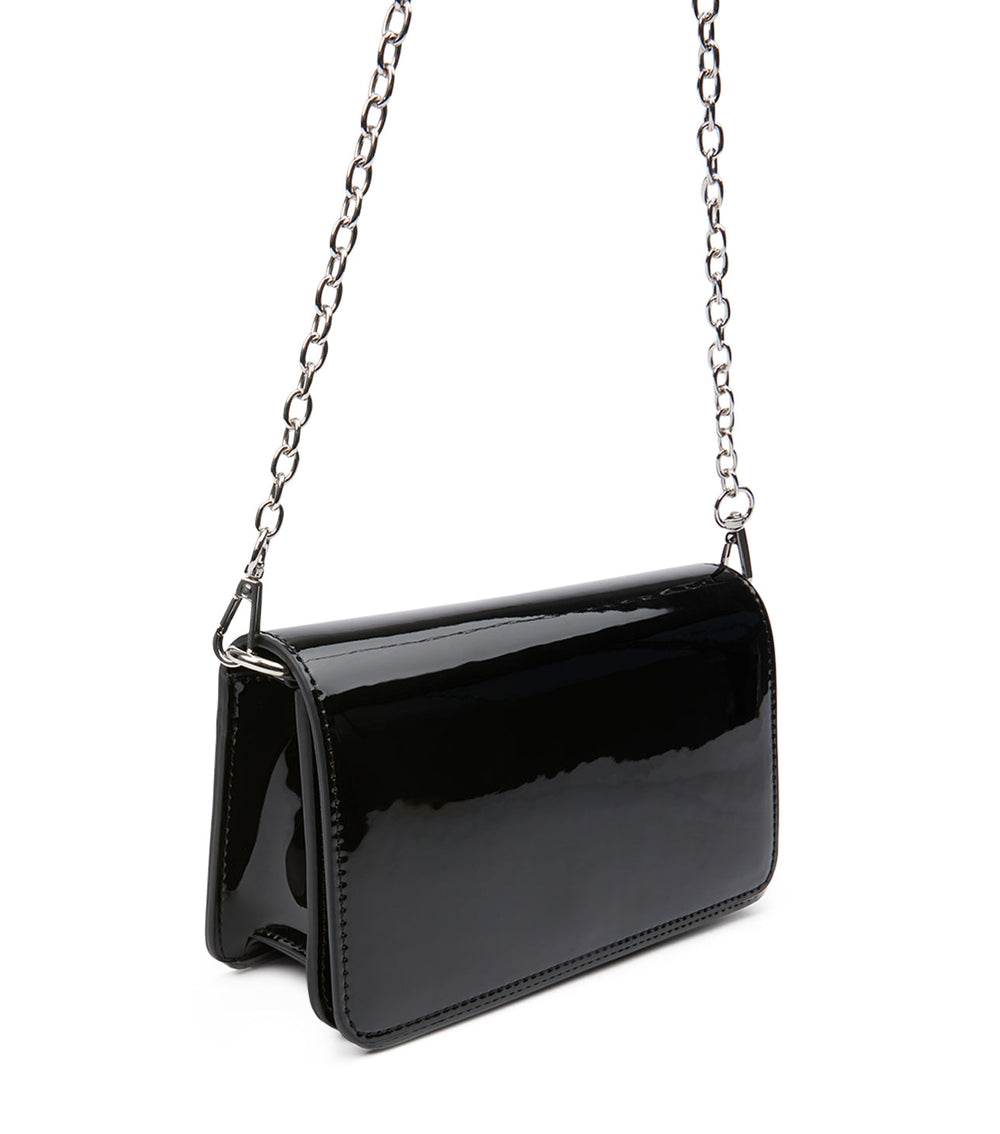 Mags Black Patent Shoulder Bag - Tony Bianco On Sale