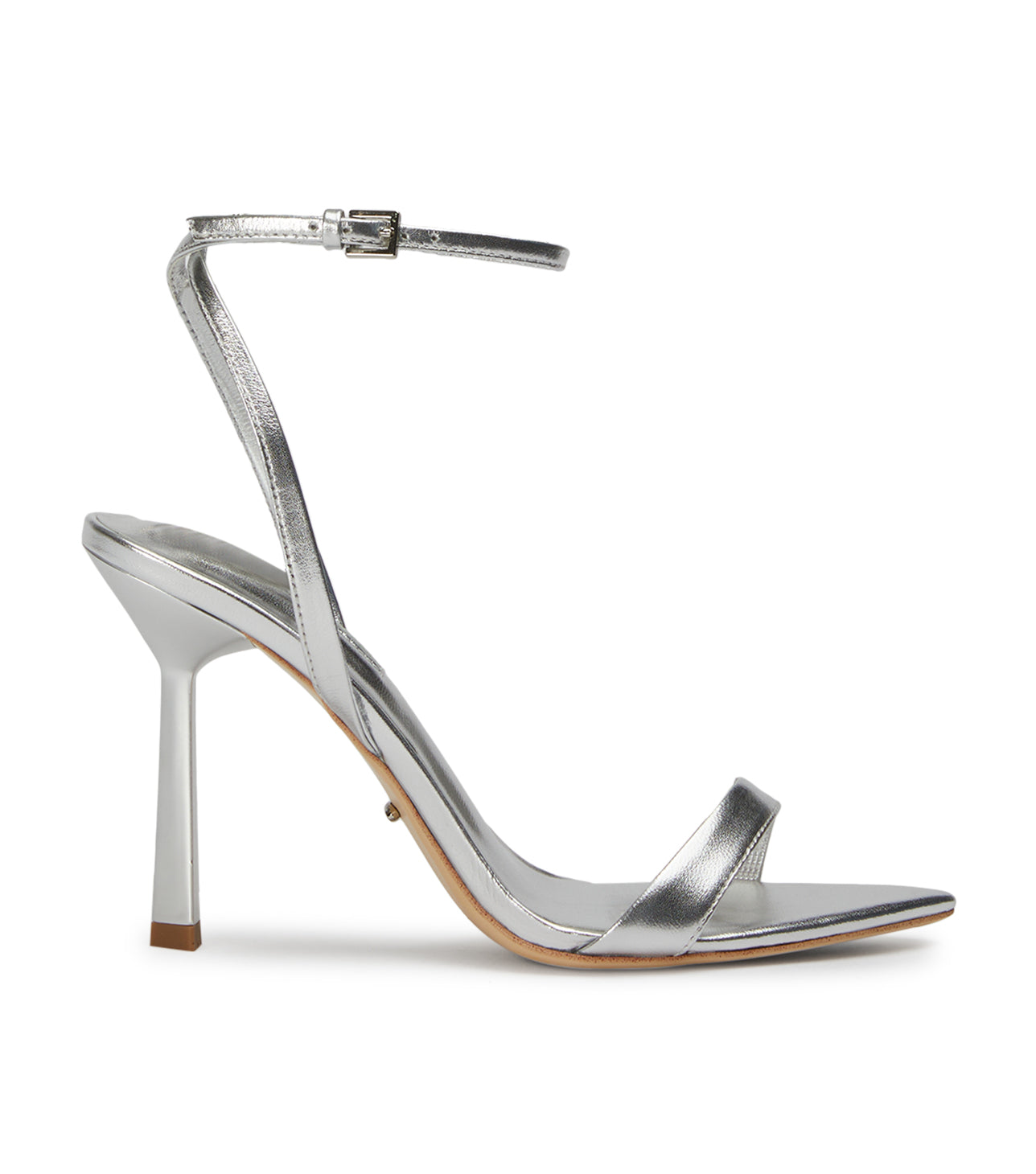 Milos Silver Nappa Metallic Heels - Tony Bianco On Sale
