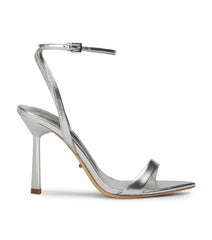 Milos Silver Nappa Metallic Heels - Tony Bianco On Sale