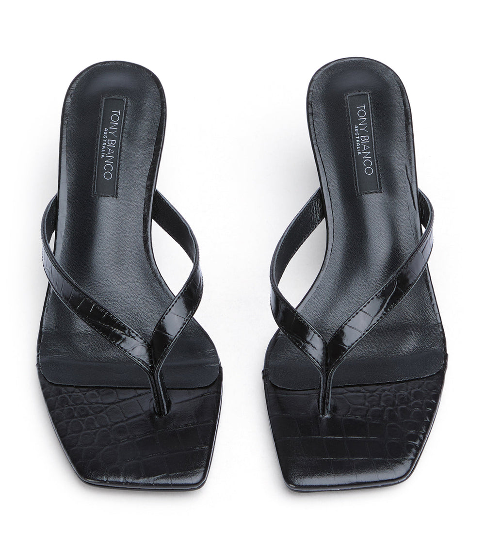 Topaz Black Croc - Tony Bianco Near me