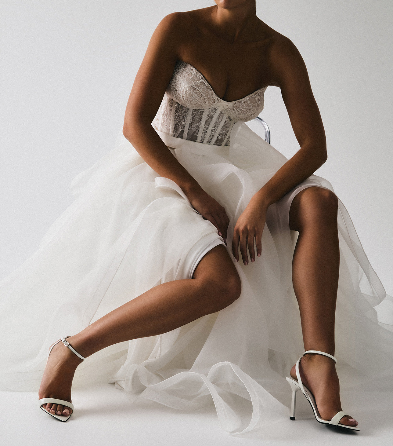 Milos White Hi Shine Heels - Tony Bianco Online