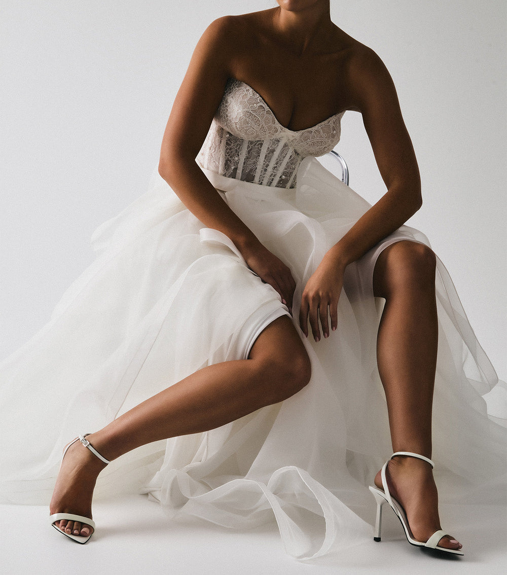 Milos White Hi Shine Heels - Tony Bianco Online