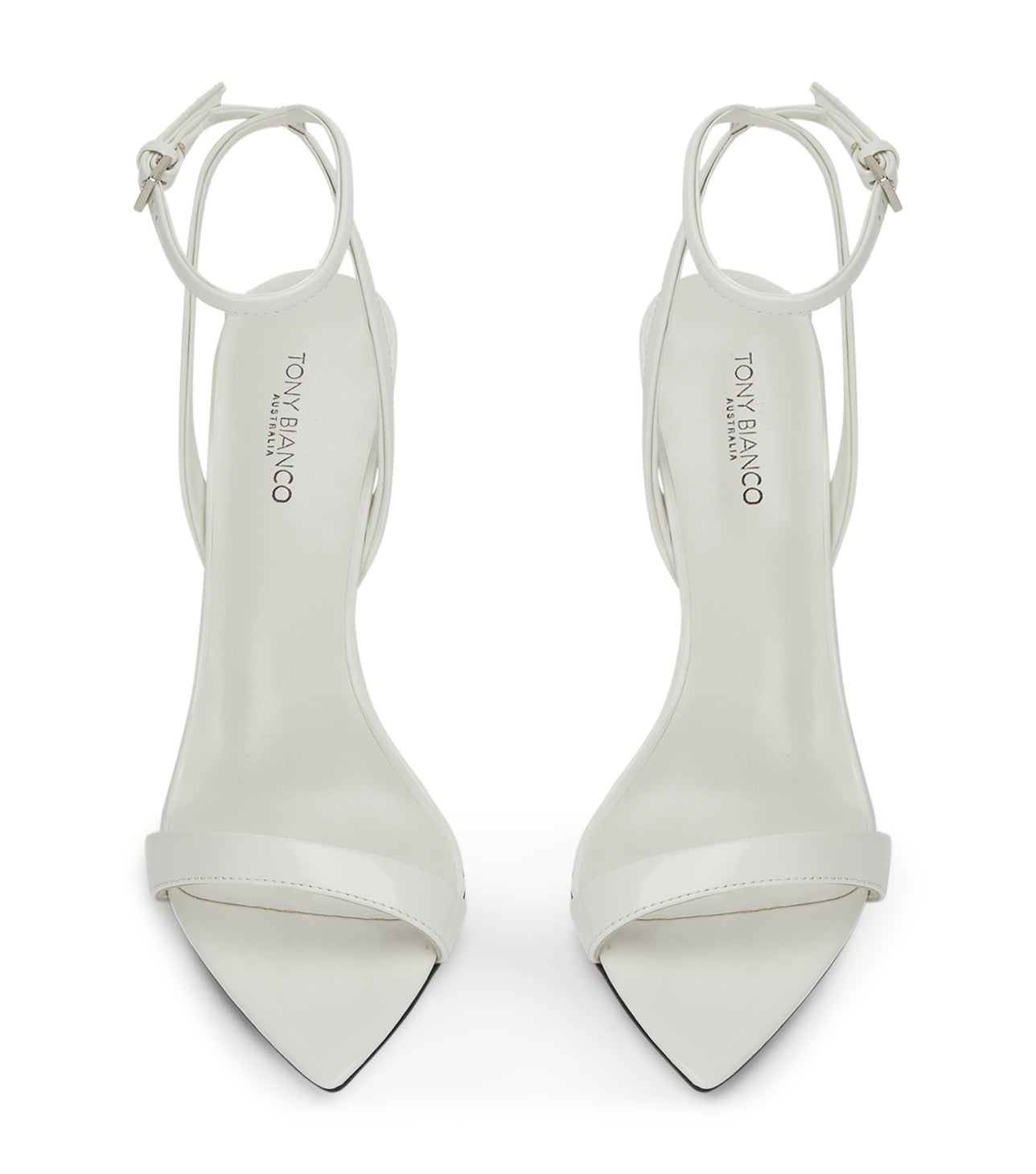 Milos White Hi Shine Heels - Tony Bianco Online
