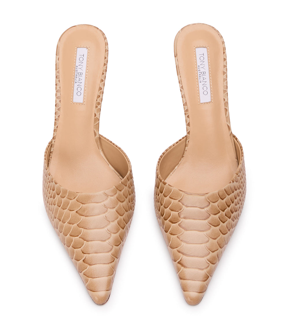 Sicily Tan Python - Tony Bianco Discount