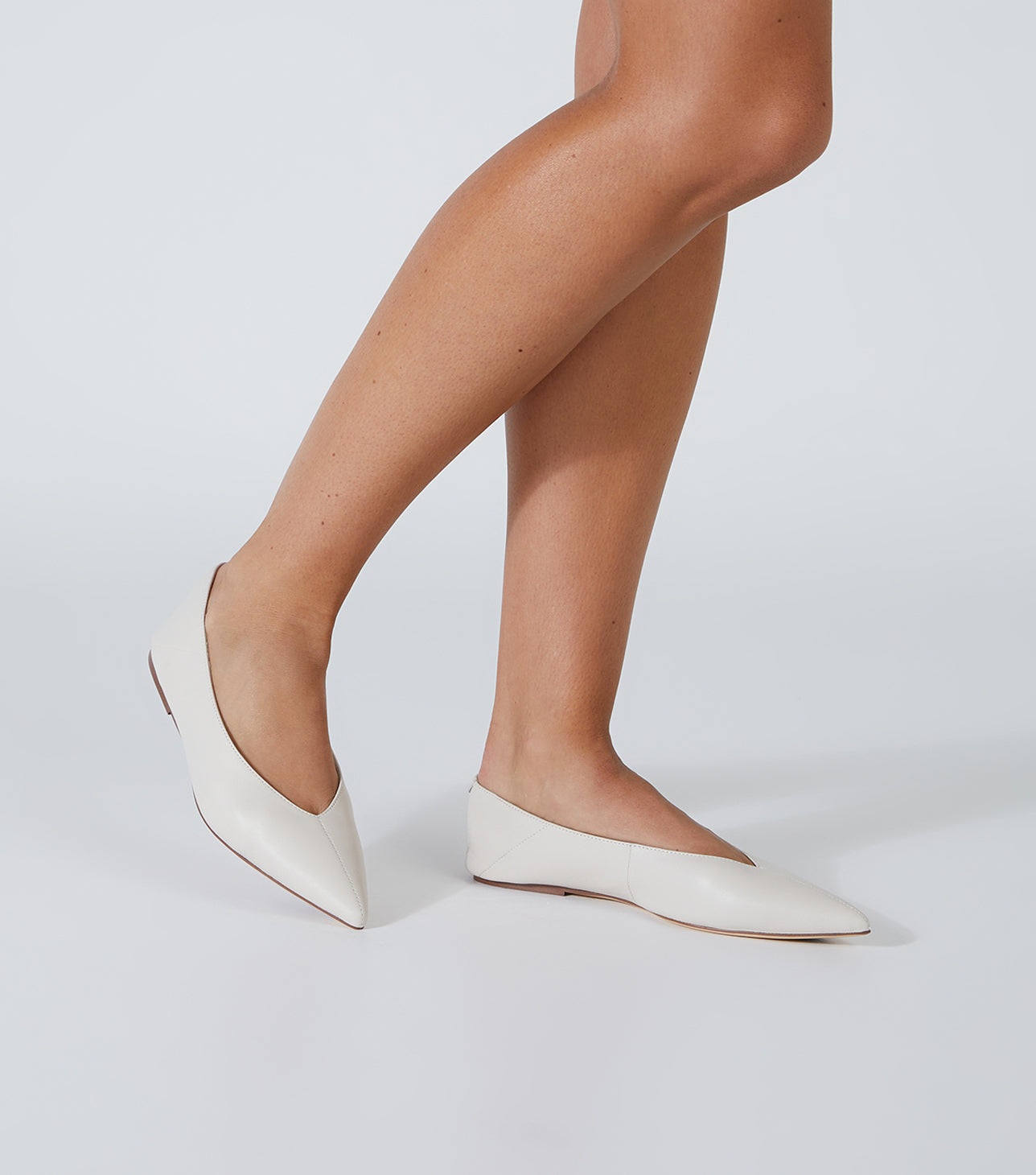 Joop Dove Nappa Flats - Tony Bianco Discount