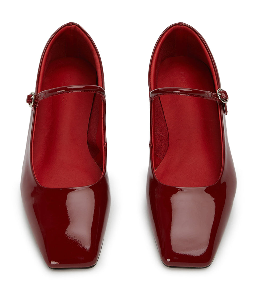 Bambi Bordeaux Patent Flats - Tony Bianco Online