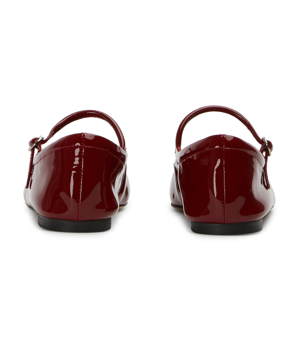Bambi Bordeaux Patent Flats - Tony Bianco Online