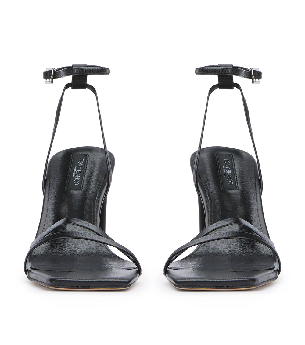 Corso Black Nappa Heels - Tony Bianco US