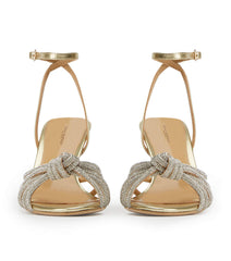 Helena Gold Nappa Metallic Heels - Tony Bianco US