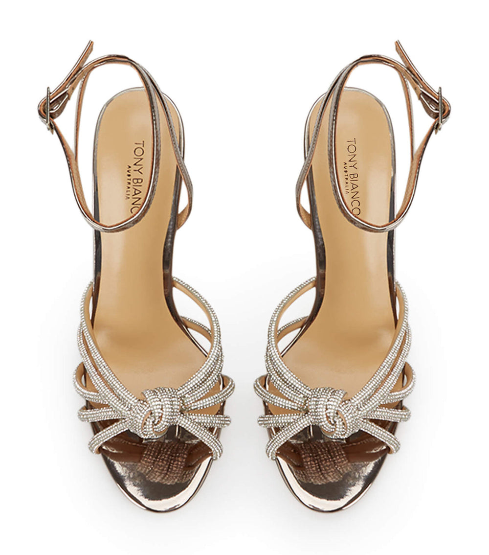Kyla Gunmetal Shine Heels - Tony Bianco Sale