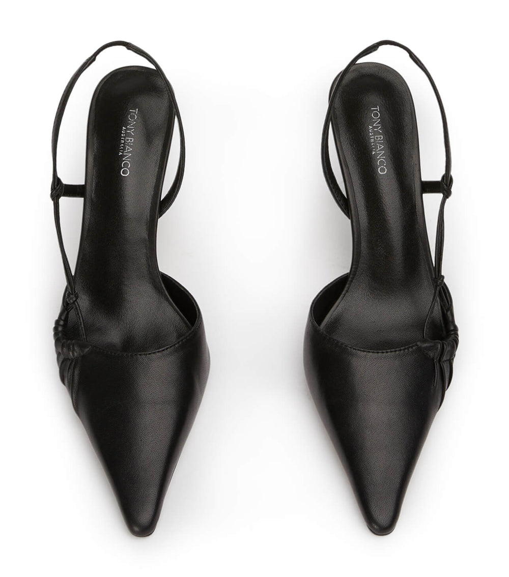 Sakai Black Nappa Heels - Tony Bianco Online