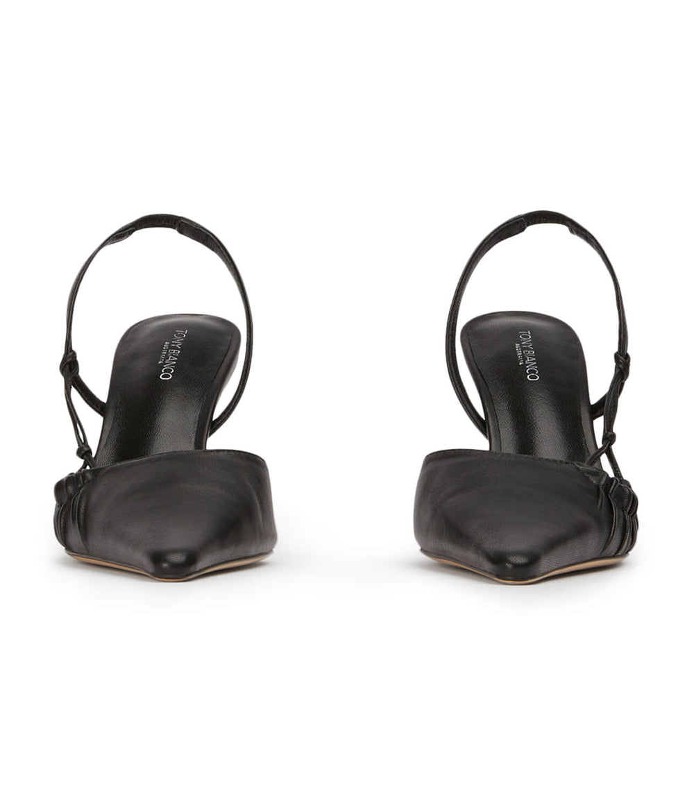 Sakai Black Nappa Heels - Tony Bianco Online