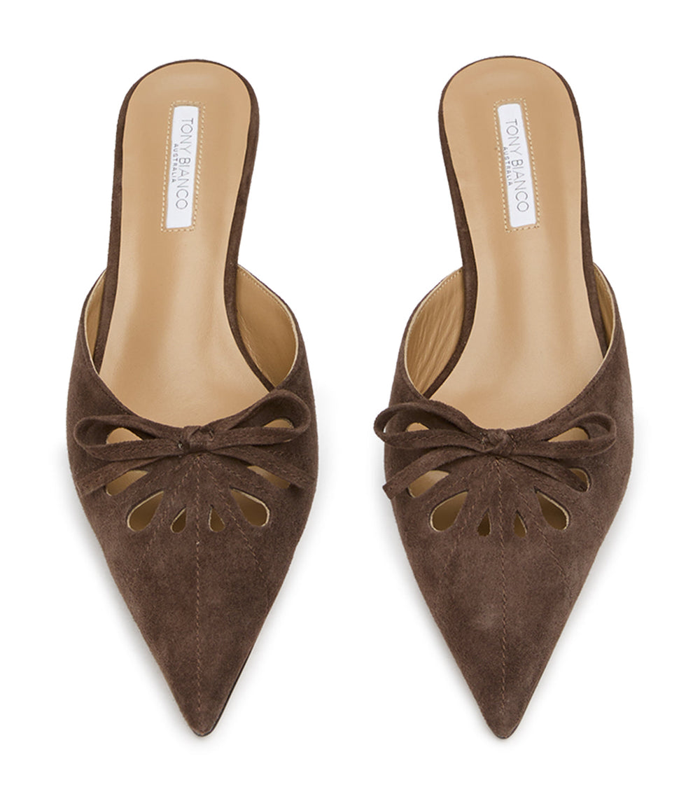 Cammie Espresso Suede - Tony Bianco Outlet