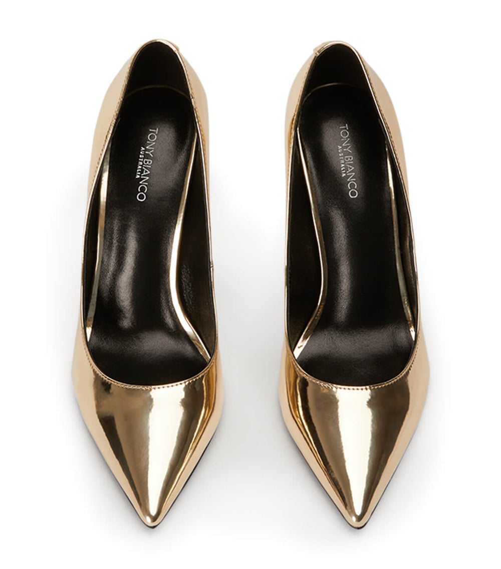 Anja Gold Shine Heels - Tony Bianco US