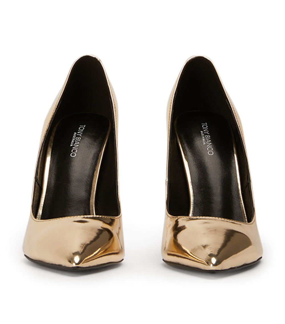 Anja Gold Shine Heels - Tony Bianco US