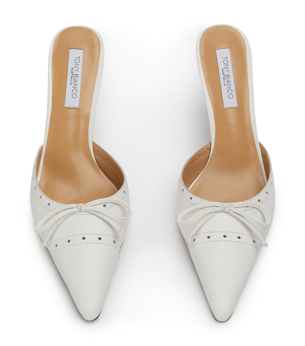 Scooter White Nappa Heels - Tony Bianco On Sale