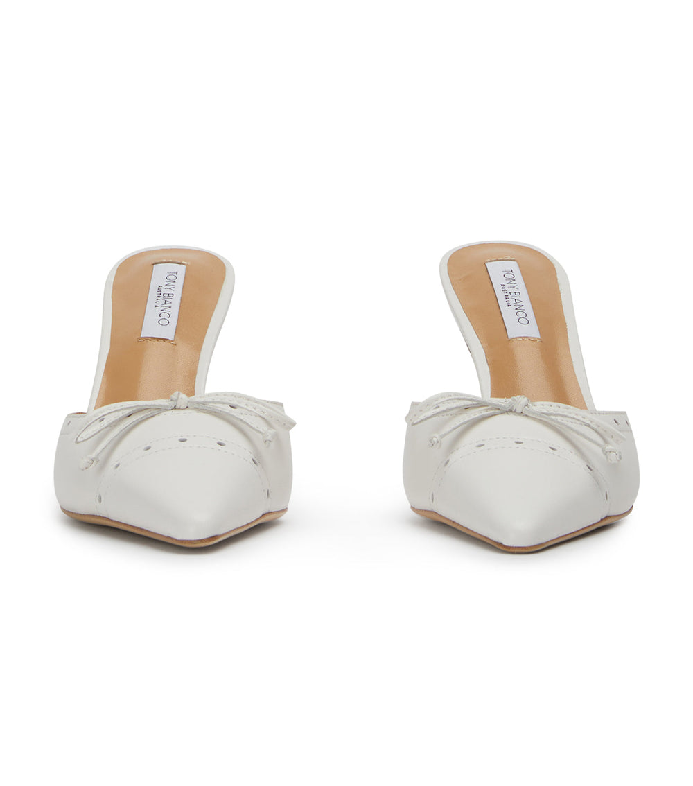 Scooter White Nappa Heels - Tony Bianco On Sale