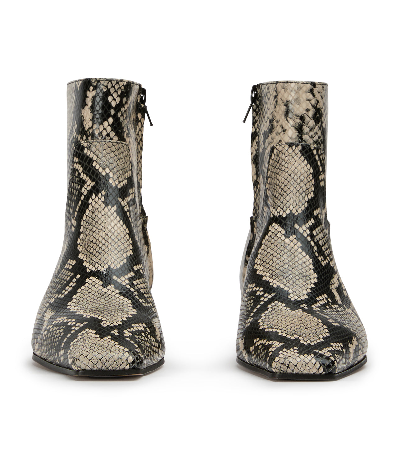 Rupert Ecru Snake Ankle Boots - Tony Bianco On Sale