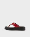 Red, Brush-Off Leather