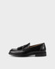 Black, Polished Leather