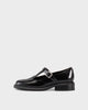 Black, Polished Leather