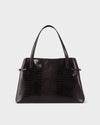 Brown, Embossed Leather