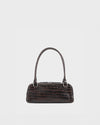 Brown, Embossed Leather