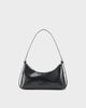 Black, Polished Leather