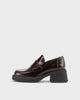 Dark Red, Polished Leather